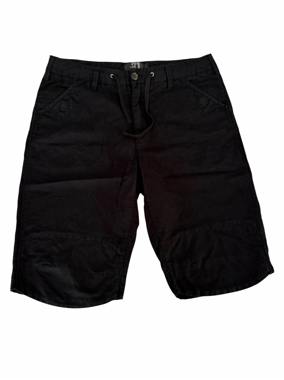LE 31 SIMONS Dark Navy Linen Cotton Shorts Casual Summer Lightweight size 34